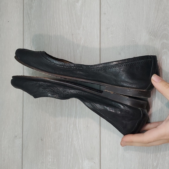 Frye Womens Carson Comfort Leather Flats Loafer Slip on ballet shoes sz 8B - Picture 6 of 11